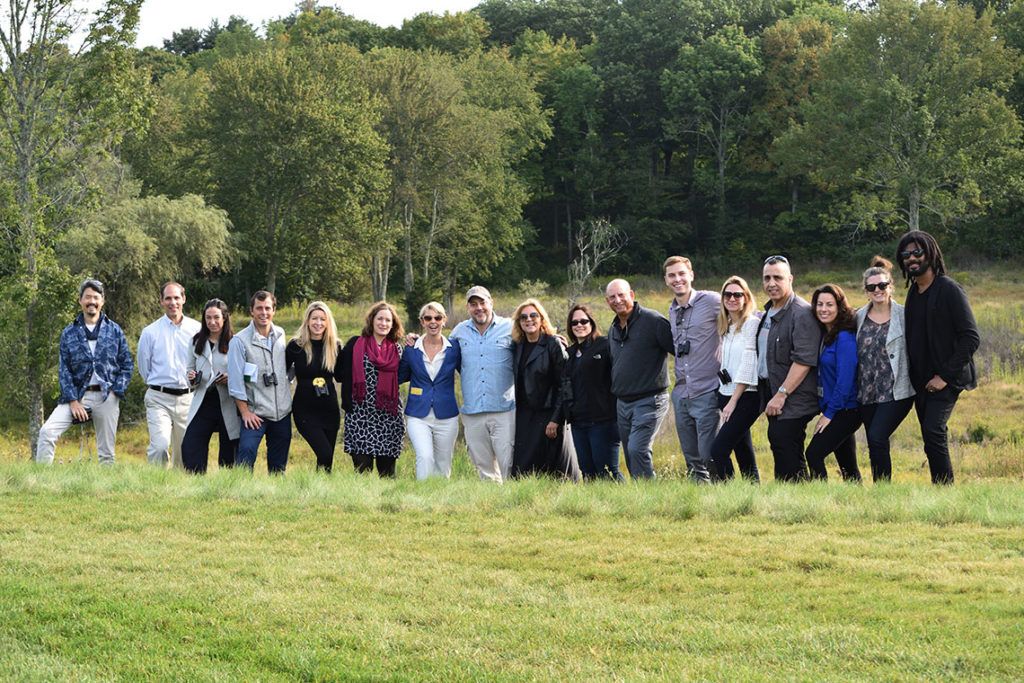 IntoBirds and Grace Farms Foundation partner to offer fall migration birdwatching walks. Pictures are the executive management team of Grace Farms Foundation and Renee Hewitt, co-founder of IntoBirds. Photo credit Daniel Samperi, co-founder of IntoBirds. Missing from the photo.