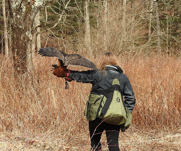 Christine makes her way out into the field so Theron can fly
