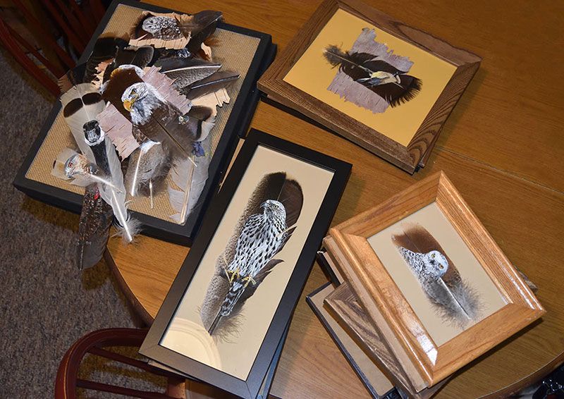 Some of Pat's newest works of art soon to have new caretakers