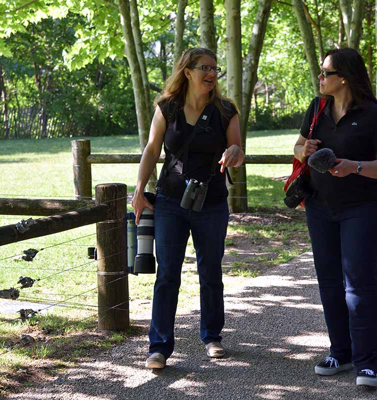 Time spent birding with Heather was informative, inspirational and fun. (Heather Wolf and Renee of intoBirds)