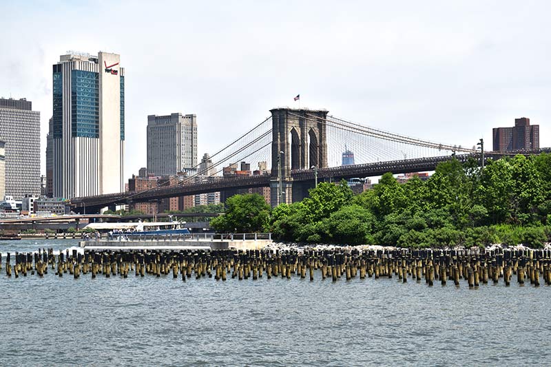 Brooklyn Bridge Park offers sweeping views of the Brooklyn Bridge Lower Manhattan